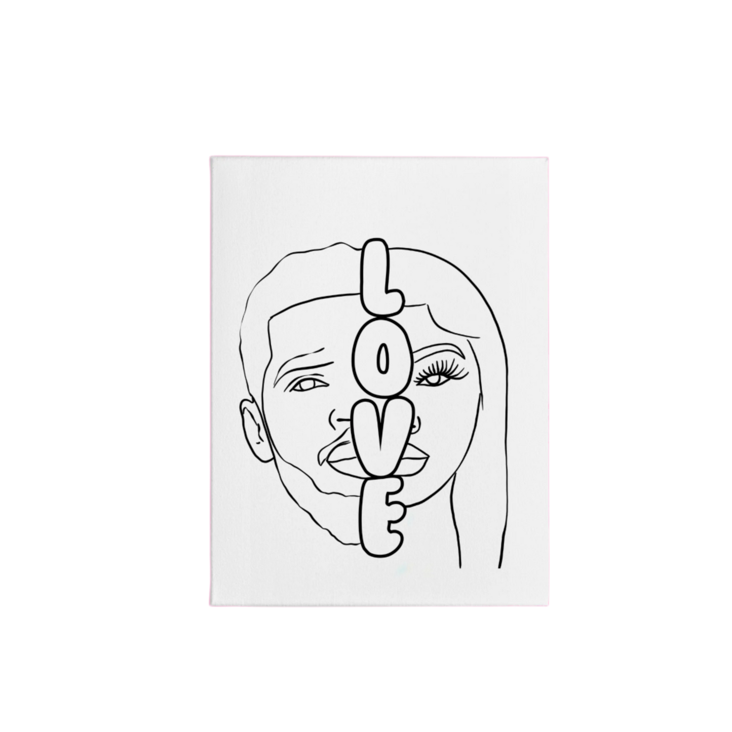 Pre-Sketched Canvas: Perfect Half