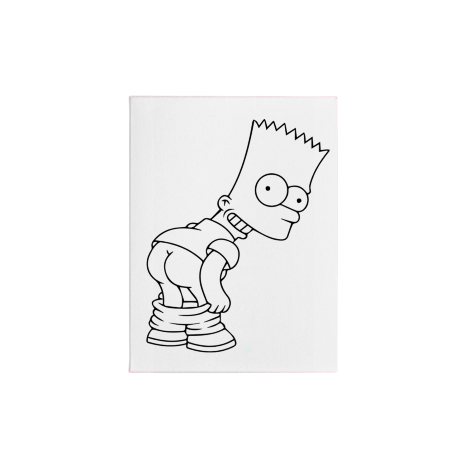 Pre-Sketched Canvas: Bart