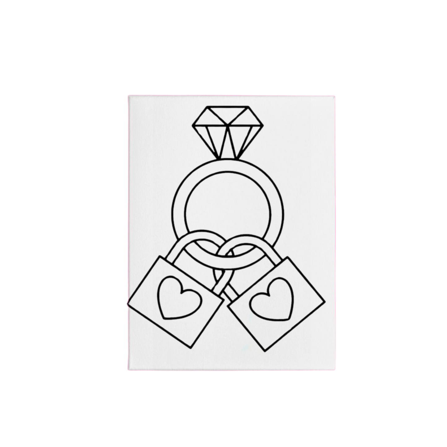 Pre-Sketched Canvas: Locked In II