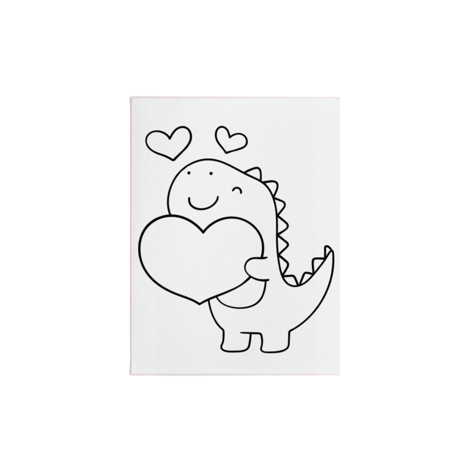 Pre-Sketched Canvas: Dino