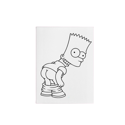 Pre-Sketched Canvas: Bart