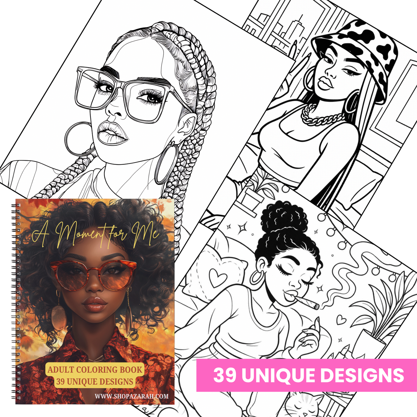 A Moment for Me Adult Coloring Book